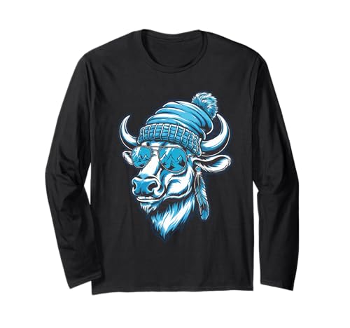 Buffalo Tshirt Männer Frauen New York Buffalo Bison Retro Langarmshirt von Buffalo TShirt Männer Frauen Buffalo Liebhaber