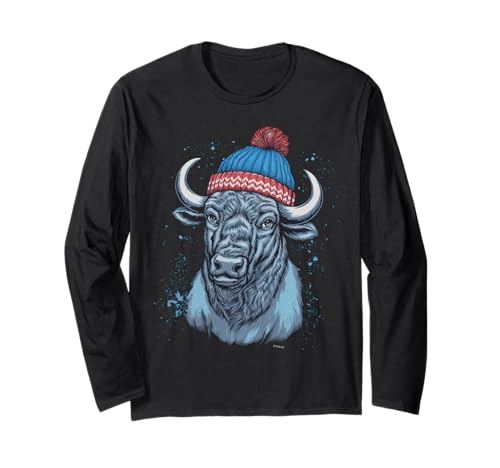 Buffalo Tshirt Männer Frauen New York Buffalo Bison Retro Langarmshirt von Buffalo TShirt Männer Frauen Buffalo Liebhaber