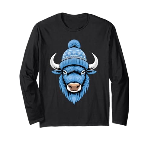 Buffalo Tshirt Männer Frauen New York Buffalo Bison Retro Langarmshirt von Buffalo TShirt Männer Frauen Buffalo Liebhaber