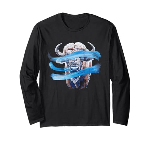 Buffalo Tshirt Männer Frauen New York Buffalo Bison Retro Langarmshirt von Buffalo TShirt Männer Frauen Buffalo Liebhaber