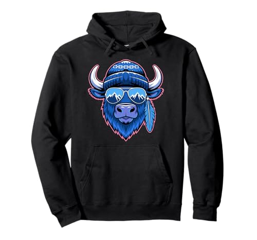 Buffalo Tshirt Männer Frauen New York Buffalo Bison Retro Pullover Hoodie von Buffalo TShirt Männer Frauen Buffalo Liebhaber