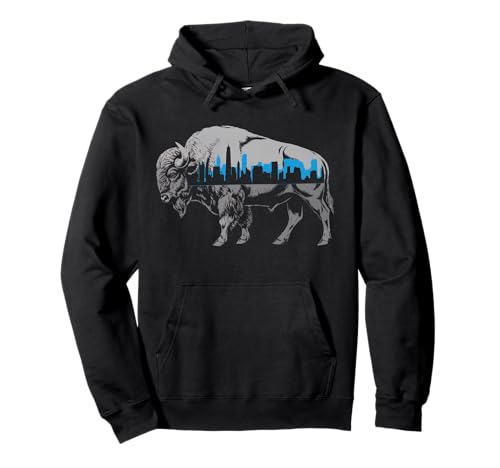 Buffalo Tshirt Männer Frauen New York Buffalo Bison Retro Pullover Hoodie von Buffalo TShirt Männer Frauen Buffalo Liebhaber