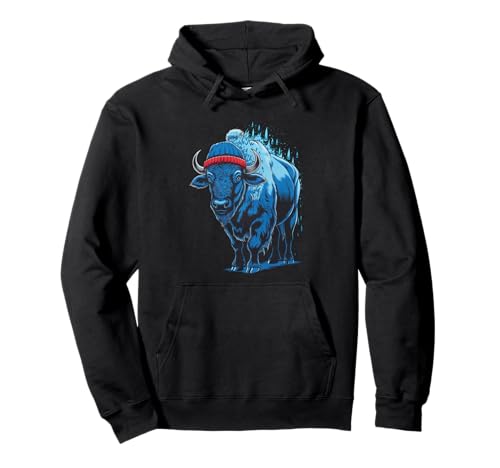 Buffalo Tshirt Männer Frauen New York Buffalo Bison Retro Pullover Hoodie von Buffalo TShirt Männer Frauen Buffalo Liebhaber