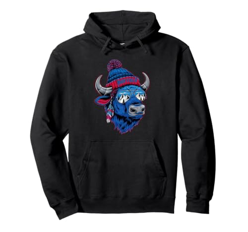 Buffalo Tshirt Männer Frauen New York Buffalo Bison Retro Pullover Hoodie von Buffalo TShirt Männer Frauen Buffalo Liebhaber