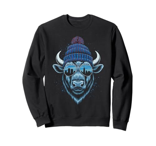 Buffalo Tshirt Männer Frauen New York Buffalo Bison Retro Sweatshirt von Buffalo TShirt Männer Frauen Buffalo Liebhaber