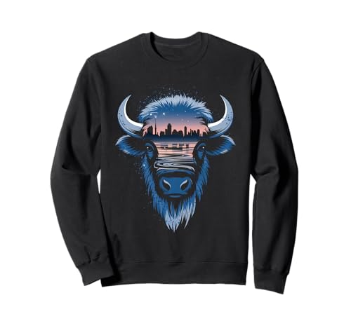 Buffalo Tshirt Männer Frauen New York Buffalo Bison Retro Sweatshirt von Buffalo TShirt Männer Frauen Buffalo Liebhaber
