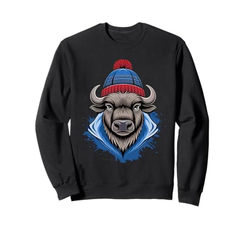 Buffalo Tshirt Männer Frauen New York Buffalo Bison Retro Sweatshirt von Buffalo TShirt Männer Frauen Buffalo Liebhaber