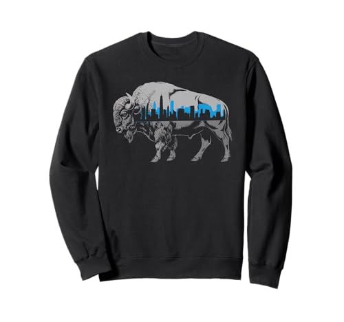 Buffalo Tshirt Männer Frauen New York Buffalo Bison Retro Sweatshirt von Buffalo TShirt Männer Frauen Buffalo Liebhaber