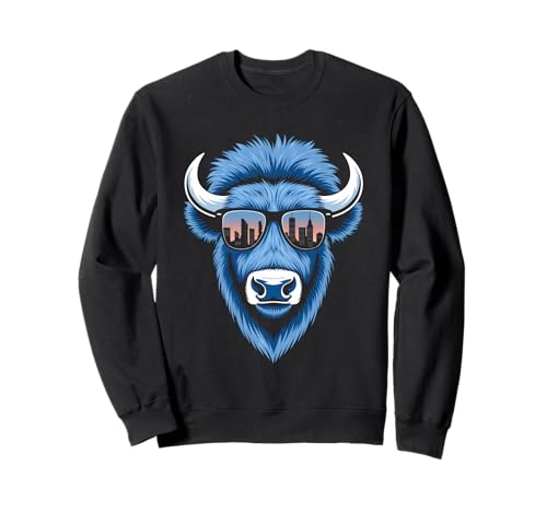 Buffalo Tshirt Männer Frauen New York Buffalo Bison Retro Sweatshirt von Buffalo TShirt Männer Frauen Buffalo Liebhaber