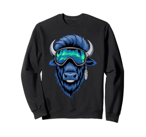 Buffalo Tshirt Männer Frauen New York Buffalo Bison Retro Sweatshirt von Buffalo TShirt Männer Frauen Buffalo Liebhaber