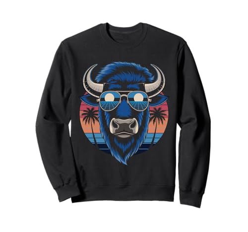 Buffalo Tshirt Männer Frauen New York Buffalo Bison Retro Sweatshirt von Buffalo TShirt Männer Frauen Buffalo Liebhaber