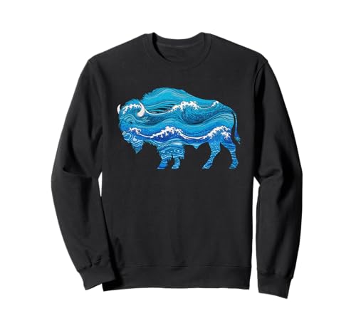 Buffalo Tshirt Männer Frauen New York Buffalo Bison Retro Sweatshirt von Buffalo TShirt Männer Frauen Buffalo Liebhaber