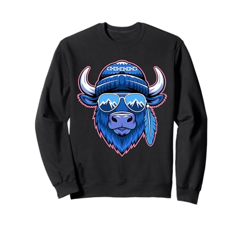 Buffalo Tshirt Männer Frauen New York Buffalo Bison Retro Sweatshirt von Buffalo TShirt Männer Frauen Buffalo Liebhaber