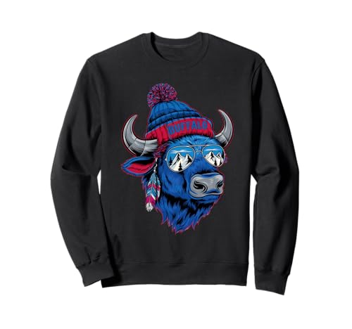 Buffalo Tshirt Männer Frauen New York Buffalo Bison Retro Sweatshirt von Buffalo TShirt Männer Frauen Buffalo Liebhaber