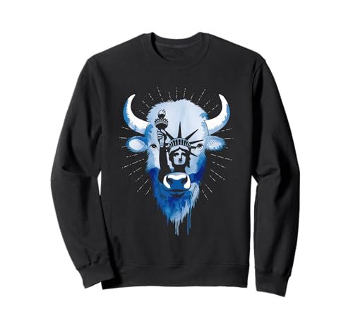 Buffalo Tshirt Männer Frauen New York Buffalo Bison Retro Sweatshirt von Buffalo TShirt Männer Frauen Buffalo Liebhaber