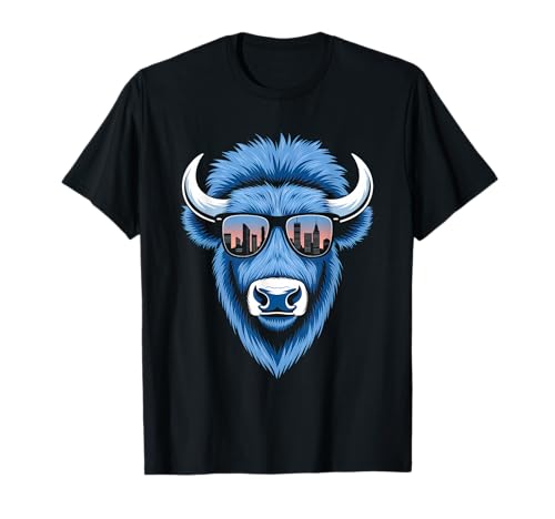 Buffalo Tshirt Männer Frauen New York Buffalo Bison Retro T-Shirt von Buffalo TShirt Männer Frauen Buffalo Liebhaber
