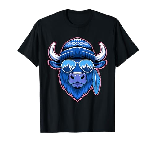 Buffalo Tshirt Männer Frauen New York Buffalo Bison Retro T-Shirt von Buffalo TShirt Männer Frauen Buffalo Liebhaber