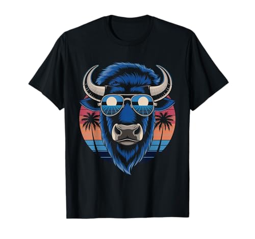 Buffalo Tshirt Männer Frauen New York Buffalo Bison Retro T-Shirt von Buffalo TShirt Männer Frauen Buffalo Liebhaber