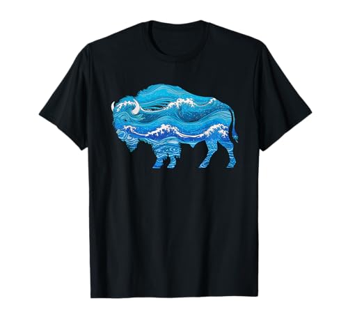 Buffalo Tshirt Männer Frauen New York Buffalo Bison Retro T-Shirt von Buffalo TShirt Männer Frauen Buffalo Liebhaber