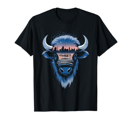 Buffalo Tshirt Männer Frauen New York Buffalo Bison Retro T-Shirt von Buffalo TShirt Männer Frauen Buffalo Liebhaber