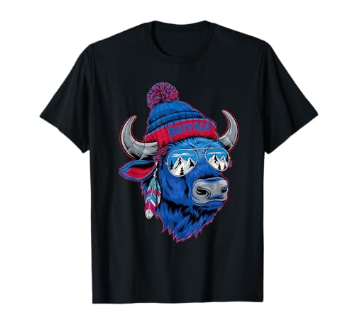 Buffalo Tshirt Männer Frauen New York Buffalo Bison Retro T-Shirt von Buffalo TShirt Männer Frauen Buffalo Liebhaber