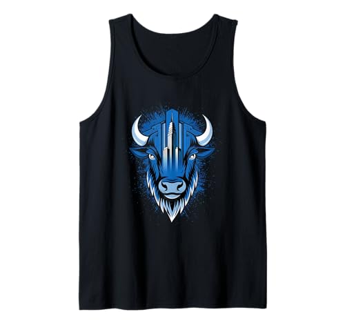 Buffalo Tshirt Männer Frauen New York Buffalo Bison Retro Tank Top von Buffalo TShirt Männer Frauen Buffalo Liebhaber