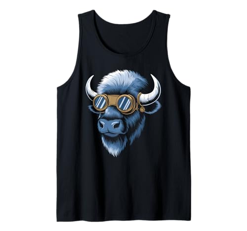 Buffalo Tshirt Männer Frauen New York Buffalo Bison Retro Tank Top von Buffalo TShirt Männer Frauen Buffalo Liebhaber