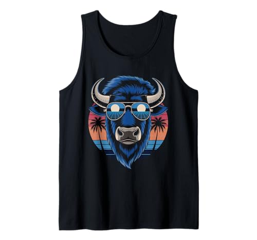 Buffalo Tshirt Männer Frauen New York Buffalo Bison Retro Tank Top von Buffalo TShirt Männer Frauen Buffalo Liebhaber