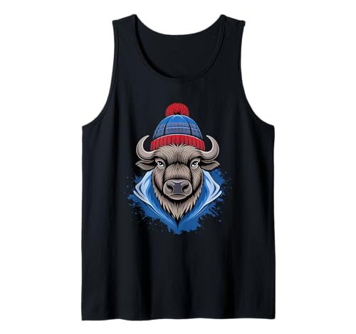 Buffalo Tshirt Männer Frauen New York Buffalo Bison Retro Tank Top von Buffalo TShirt Männer Frauen Buffalo Liebhaber