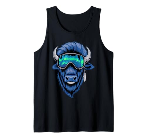 Buffalo Tshirt Männer Frauen New York Buffalo Bison Retro Tank Top von Buffalo TShirt Männer Frauen Buffalo Liebhaber