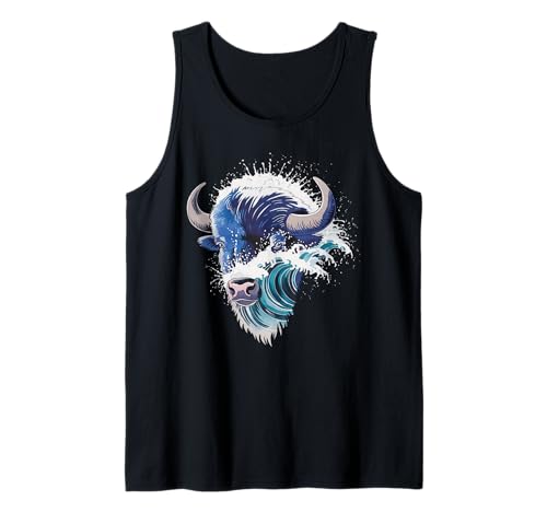 Buffalo Tshirt Männer Frauen New York Buffalo Bison Retro Tank Top von Buffalo TShirt Männer Frauen Buffalo Liebhaber