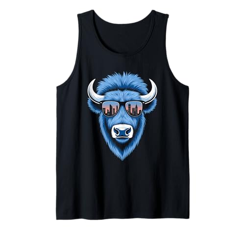 Buffalo Tshirt Männer Frauen New York Buffalo Bison Retro Tank Top von Buffalo TShirt Männer Frauen Buffalo Liebhaber