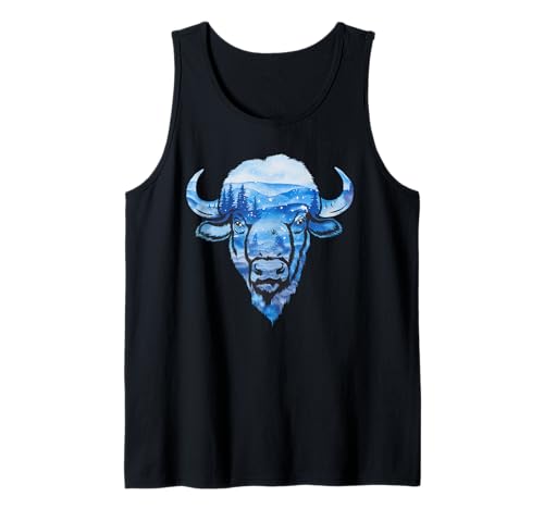 Buffalo Tshirt Männer Frauen New York Buffalo Bison Retro Tank Top von Buffalo TShirt Männer Frauen Buffalo Liebhaber