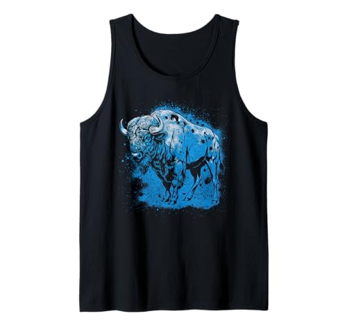 Buffalo Tshirt Männer Frauen New York Buffalo Bison Retro Tank Top von Buffalo TShirt Männer Frauen Buffalo Liebhaber