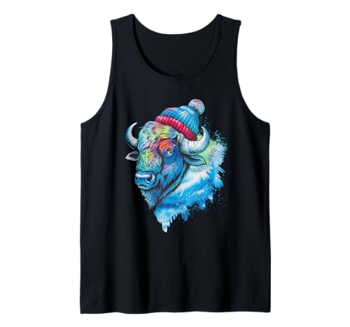 Buffalo Tshirt Männer Frauen New York Buffalo Bison Retro Tank Top von Buffalo TShirt Männer Frauen Buffalo Liebhaber