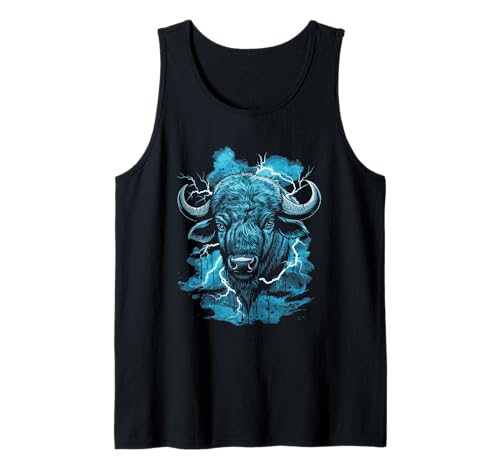 Buffalo Tshirt Männer Frauen New York Buffalo Bison Retro Tank Top von Buffalo TShirt Männer Frauen Buffalo Liebhaber