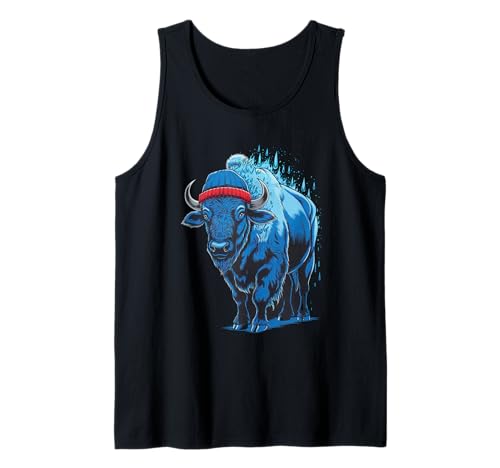 Buffalo Tshirt Männer Frauen New York Buffalo Bison Retro Tank Top von Buffalo TShirt Männer Frauen Buffalo Liebhaber