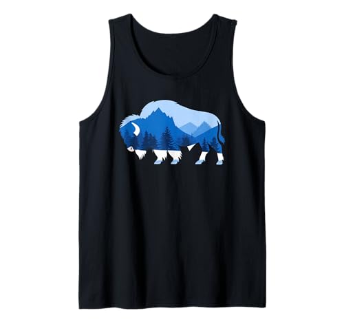 Buffalo Tshirt Männer Frauen New York Buffalo Bison Retro Tank Top von Buffalo TShirt Männer Frauen Buffalo Liebhaber