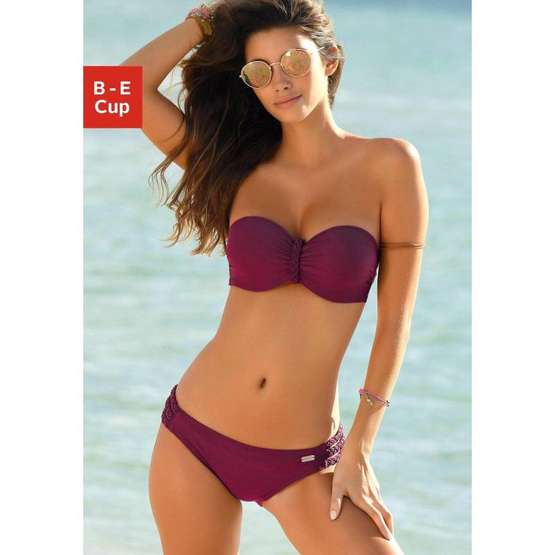 BUFFALO Bügel-Bandeau-Bikini Damen bordeaux Gr.38 Cup C von Buffalo