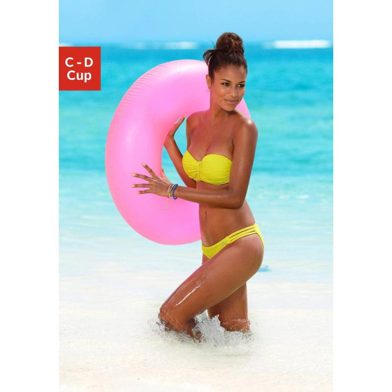 BUFFALO Bügel-Bandeau-Bikini-Top Damen gelb Gr.42 Cup D von Buffalo