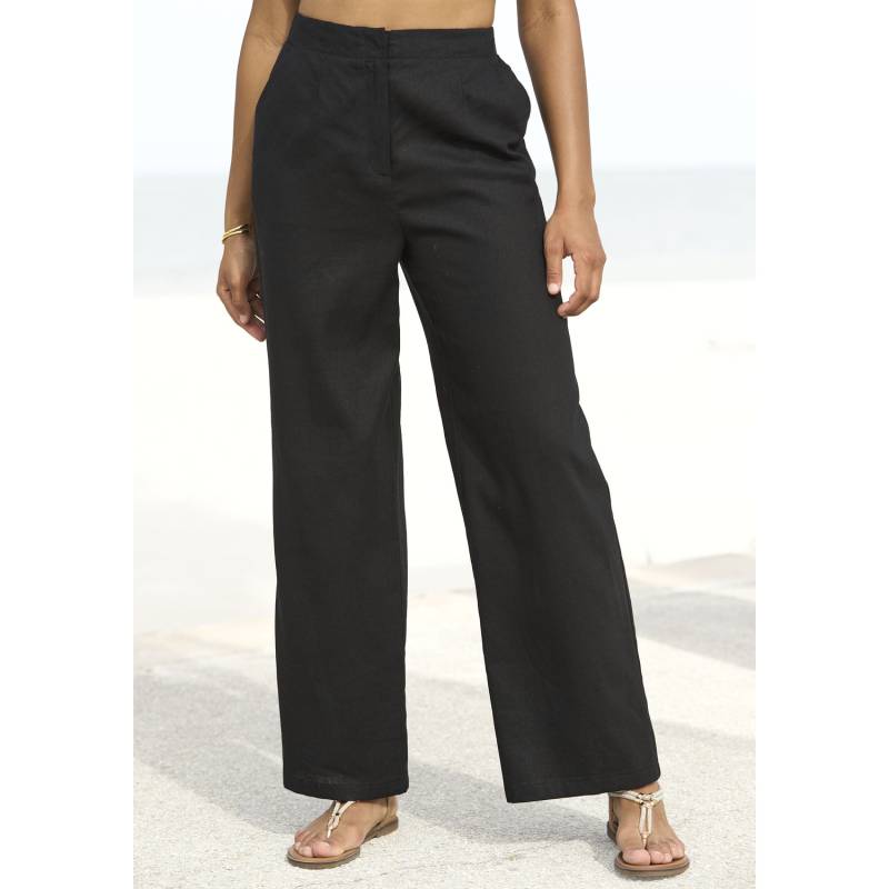 BUFFALO Leinenhose Damen schwarz Gr.36 von Buffalo