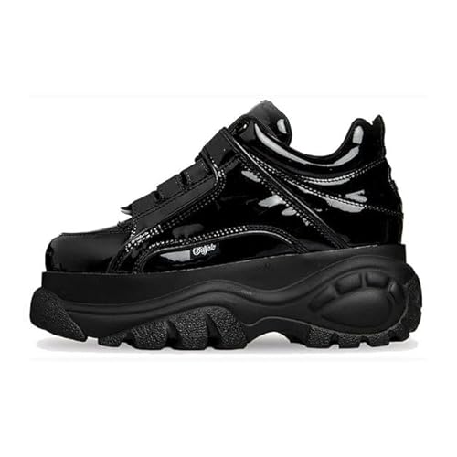 Buffalo, 1339-14 2.0 Patent Calf Leather Schuhe Keilabsatz Mode Mode, Black Patent, 38 EU von Buffalo