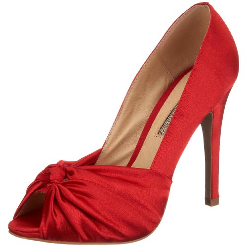 Buffalo 107-7244 satin red, Damen Pumps, rot, (red ), EU 38 von Buffalo