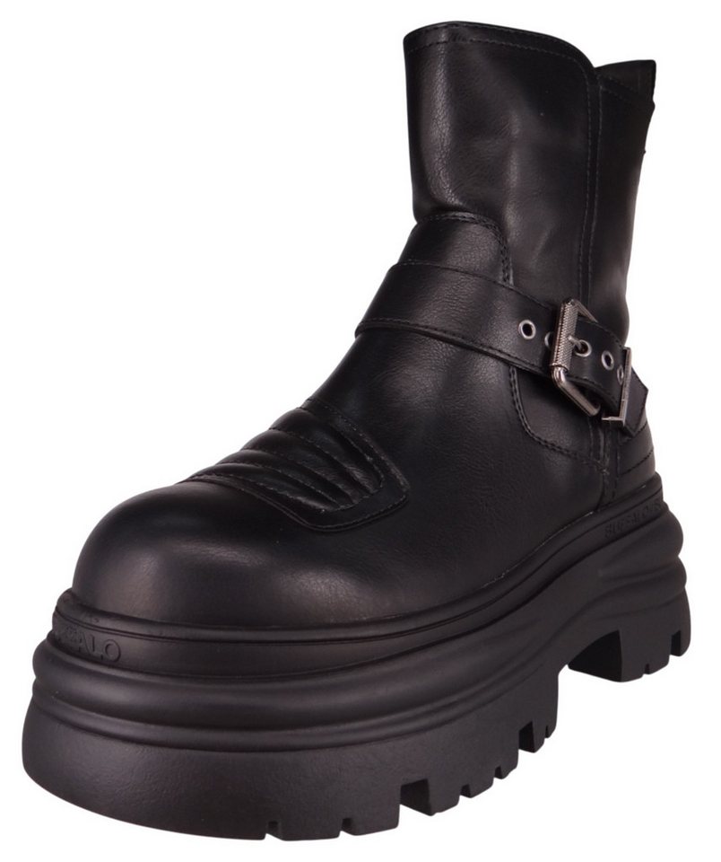 Buffalo 1270127 Dione Biker Boot Mid Black Stiefelette von Buffalo