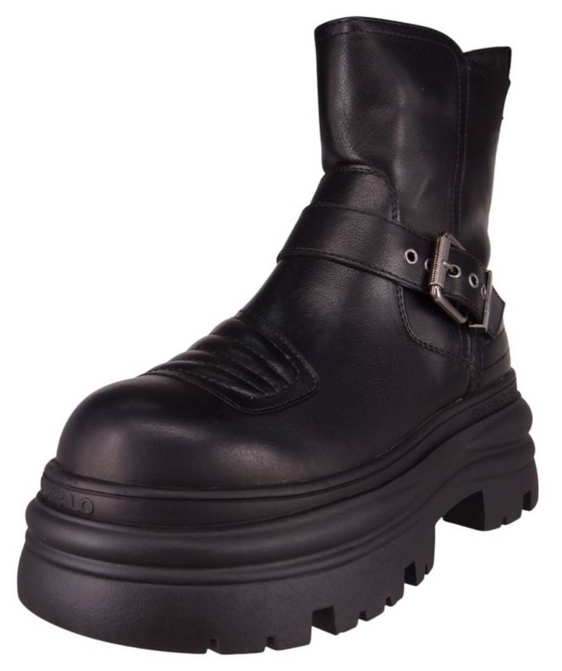 Buffalo 1270127 Dione Biker Boot Mid Black Stiefelette von Buffalo