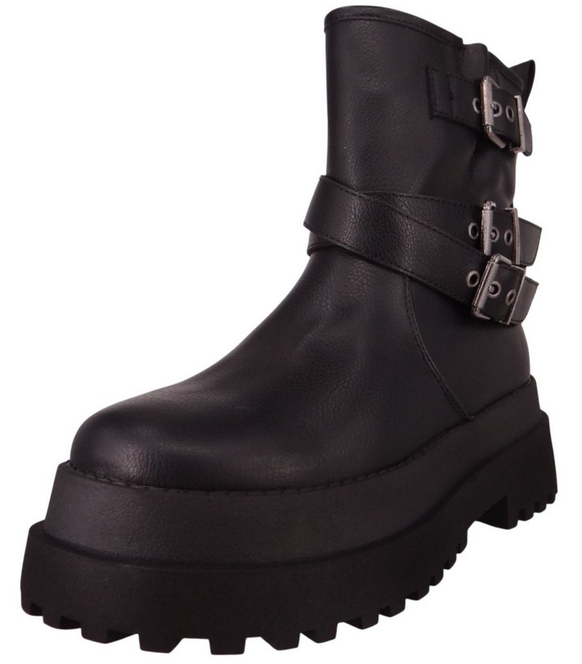 Buffalo 1270152 Pluto Farmer Biker Black Stiefelette von Buffalo