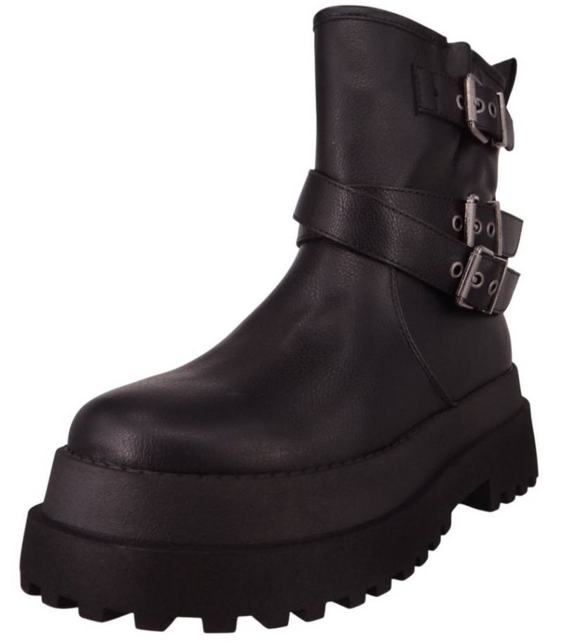 Buffalo 1270152 Pluto Farmer Biker Black Stiefelette von Buffalo