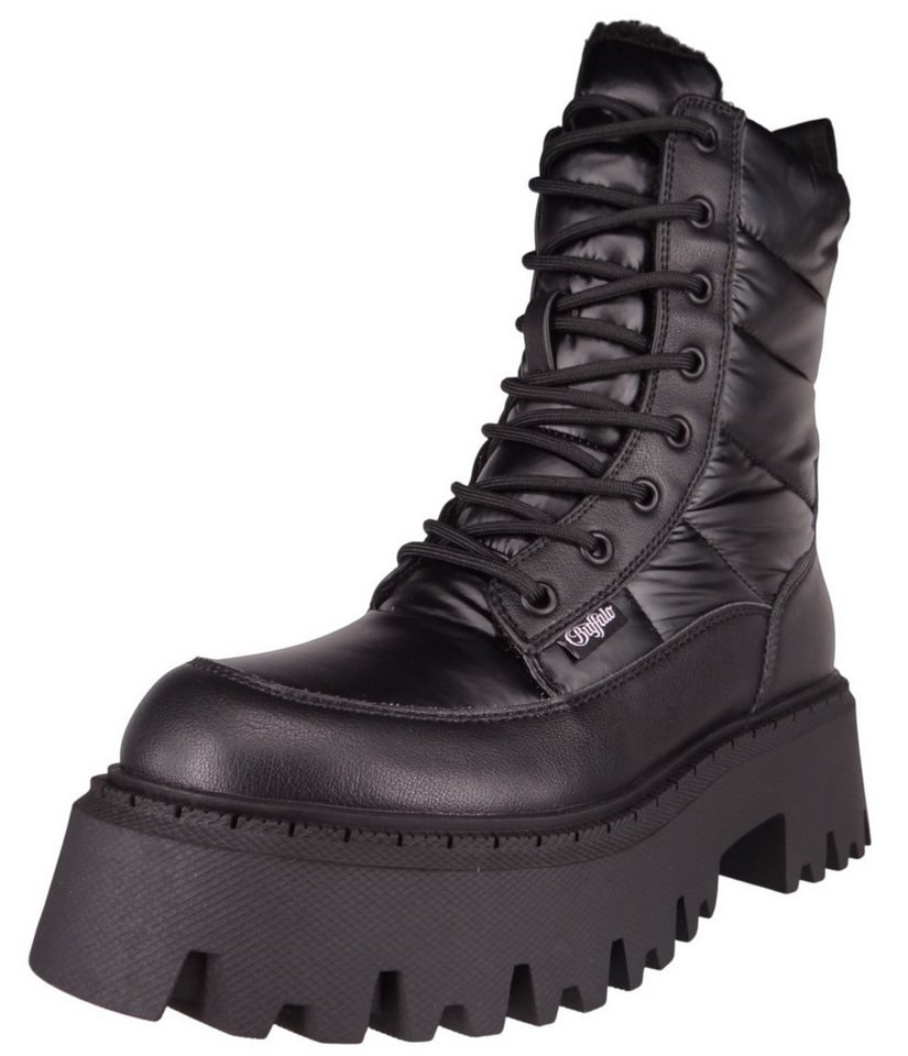 Buffalo 1622597 Aspen Laceup Quilt Black Stiefelette von Buffalo