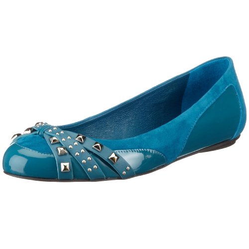 Buffalo 16499-667 pat soft suede nappa, Damen Ballerinas, türkis, (turquoise 16), EU 36 von Buffalo