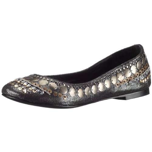 Buffalo 209-4063 printed imi suede, Damen Ballerinas, schwarz, (black 01), EU 42 von Buffalo